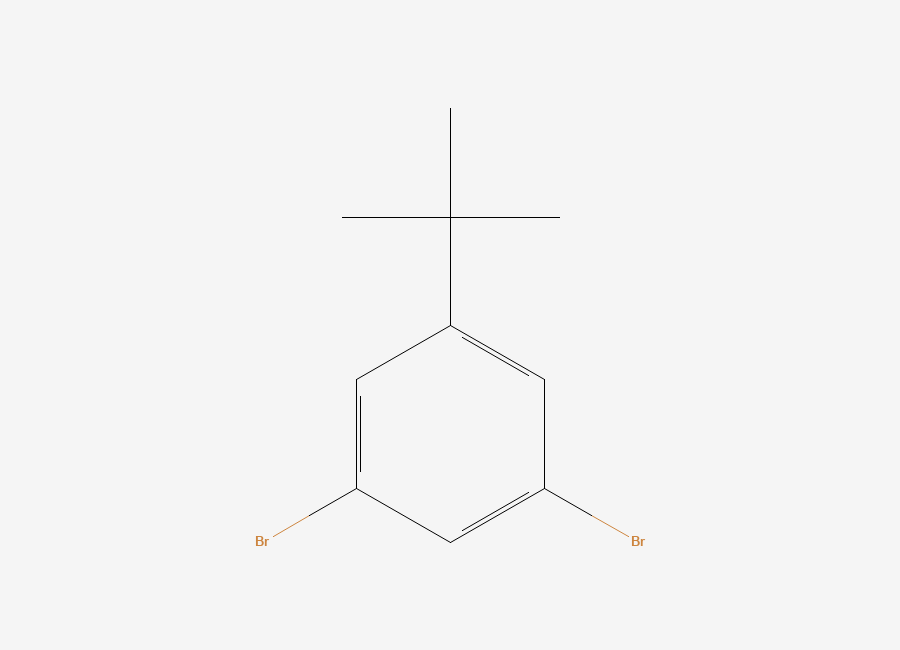 Two-dimensional chemical structure of 1,3-Dibromo-5-tert-butylbenzene