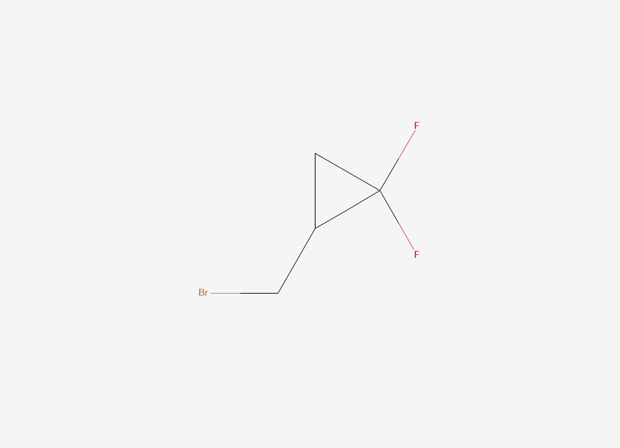 Two-dimensional chemical structure of 2-(Bromomethyl)-1,1-difluorocyclopropane