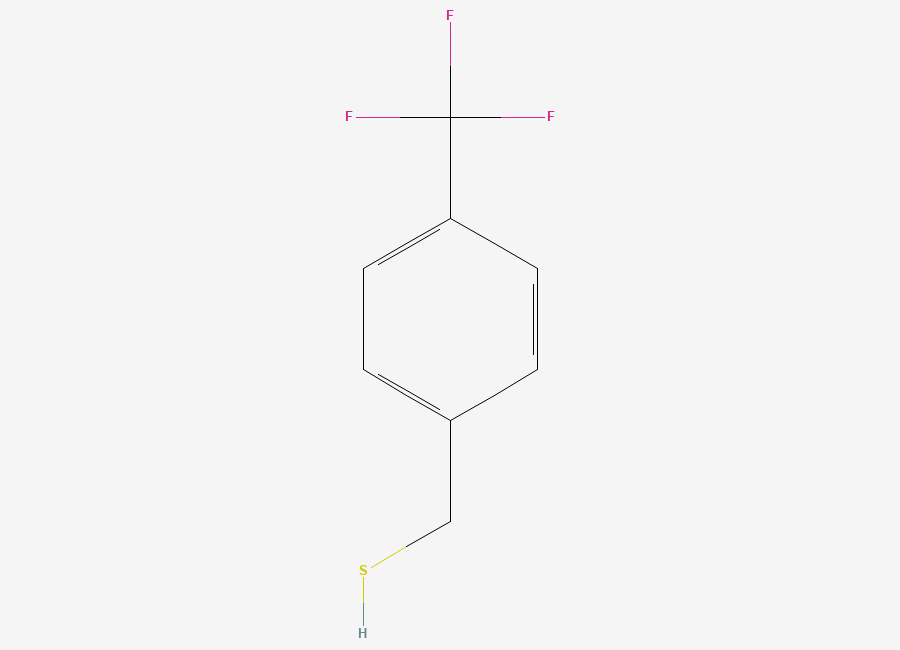 Two-dimensional chemical structure of (4-(Trifluoromethyl)phenyl)methanethiol