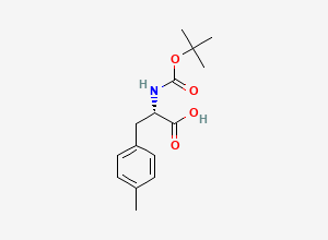 Two-dimensional chemical structure of N-Boc-4-Methyl-L-phenylalanine