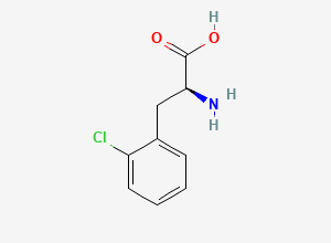 Two-dimensional chemical structure of 2-Chloro-L-phenylalanine