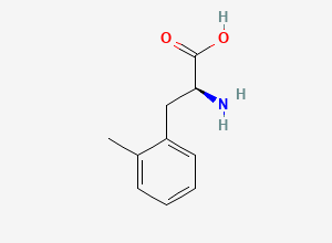 Two-dimensional chemical structure of (2S)-2-amino-3-(2-methylphenyl)propanoic acid