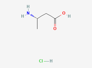 Two-dimensional chemical structure of (s)-3-Aminobutanoic acid hydrochloride