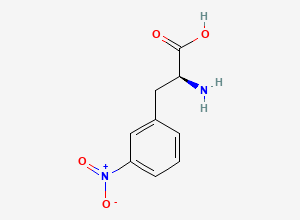 Two-dimensional chemical structure of 3-Nitro-L-phenylalanine