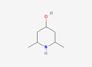 Two-dimensional chemical structure of 2,6-Dimethyl-piperidin-4-ol