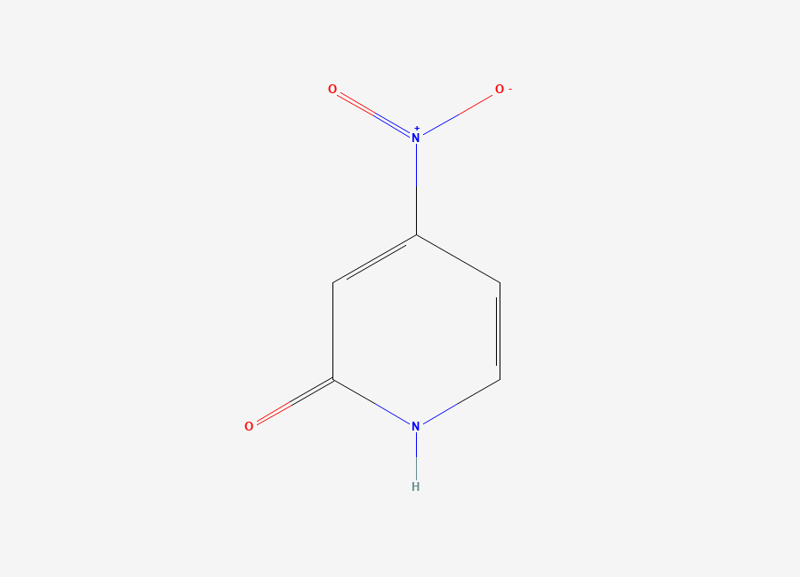 Two-dimensional chemical structure of 2-Hydroxy-4-nitropyridine