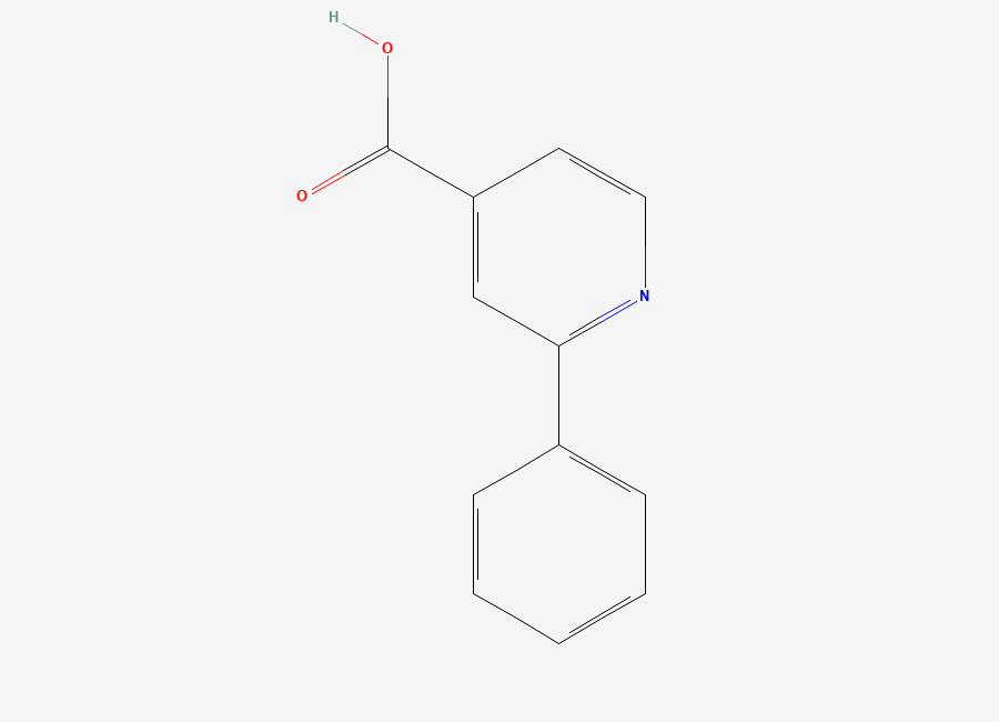 Two-dimensional chemical structure of 2-Phenylisonicotinic acid