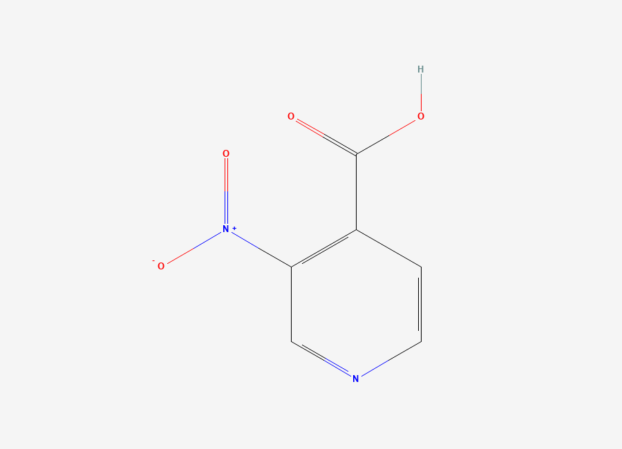 Two-dimensional chemical structure of 3-Nitroisonicotinic acid