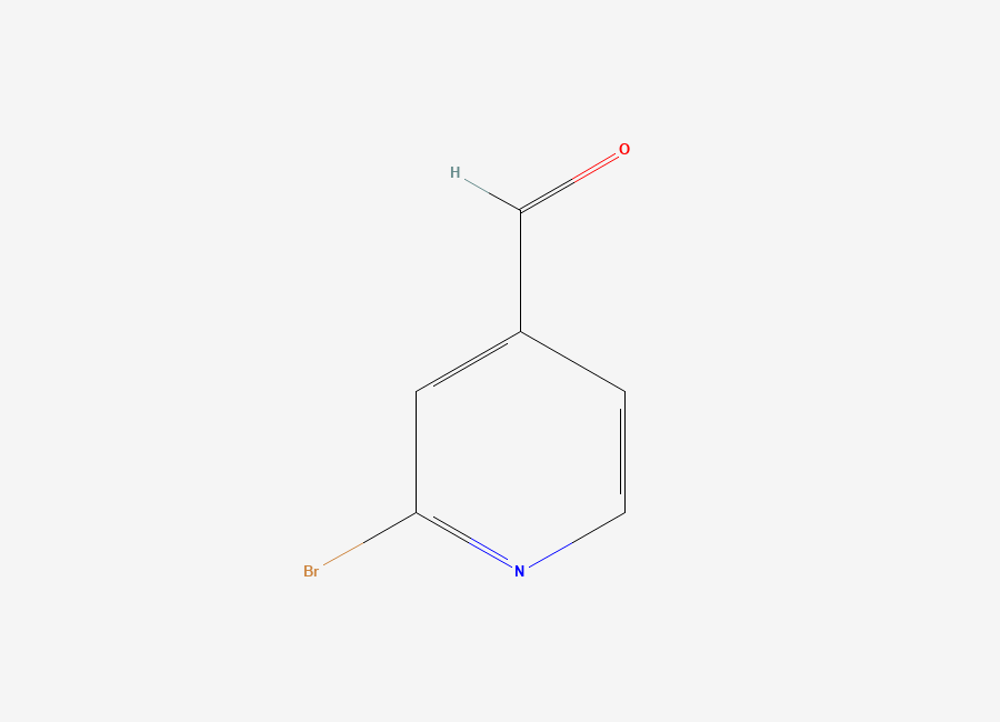 Two-dimensional chemical structure of 2-Bromo-4-pyridinecarboxaldehyde