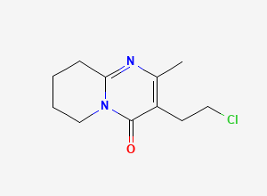 Two-dimensional chemical structure of Risperidone EP Impurity L /Risperidone Chloroethyl Impurity, CAS 63234-80-0