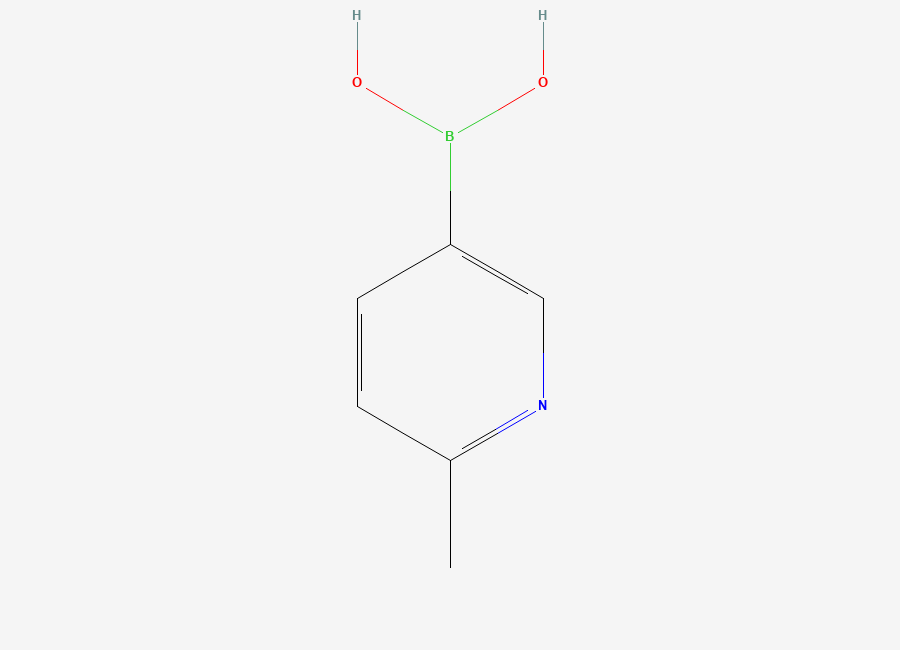 Two-dimensional chemical structure of 2-Methylpyridine-5-boronic acid