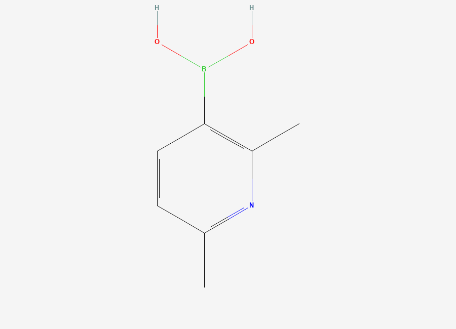 Two-dimensional chemical structure of (2,6-Dimethylpyridin-3-yl)boronic acid