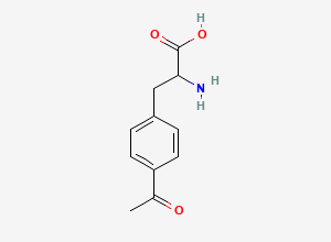Two-dimensional chemical structure of 3-(4-Acetylphenyl)-2-aminopropanoic acid