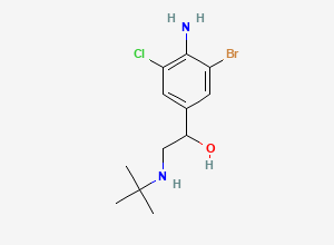 Two-dimensional chemical structure of Clenbuterol EP Impurity F, CAS 37153-52-9