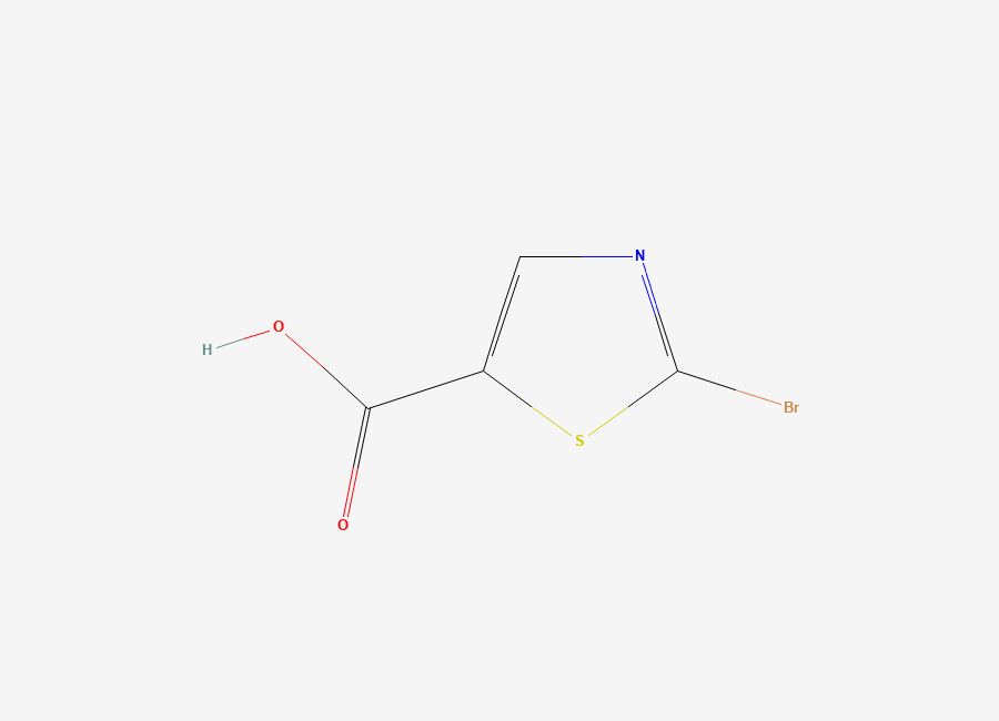 Two-dimensional chemical structure of 2-Bromothiazole-5-carboxylic acid