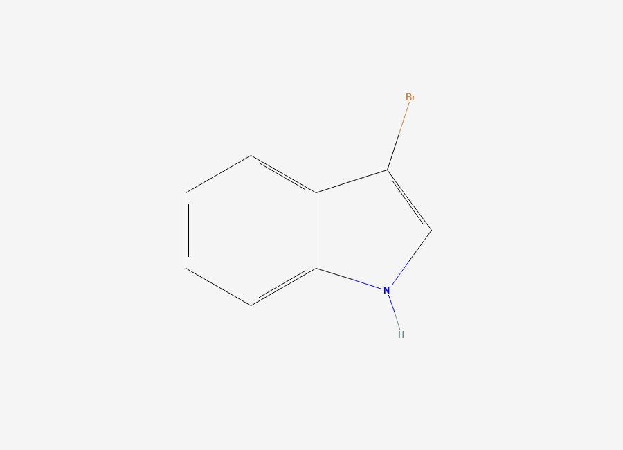 Two-dimensional chemical structure of 3-Bromo-1h-indole