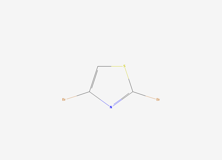 Two-dimensional chemical structure of 2,4-Dibromo-1,3-thiazole