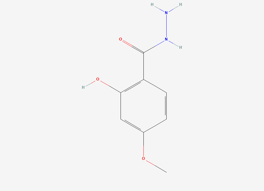 Two-dimensional chemical structure of 2-Hydroxy-4-methoxybenzohydrazide