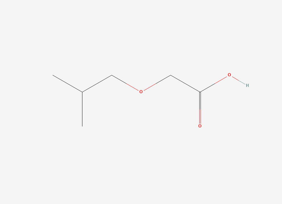 Two-dimensional chemical structure of 2-(2-Methylpropoxy)acetic acid