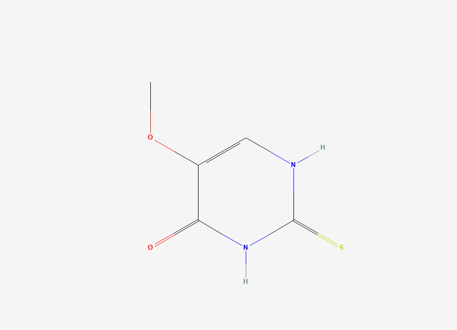 Two-dimensional chemical structure of 5-Methoxy-2-thiouracil