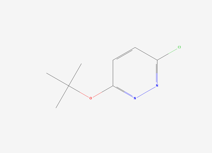 Two-dimensional chemical structure of 3-(Tert-Butoxy)-6-Chloropyridazine