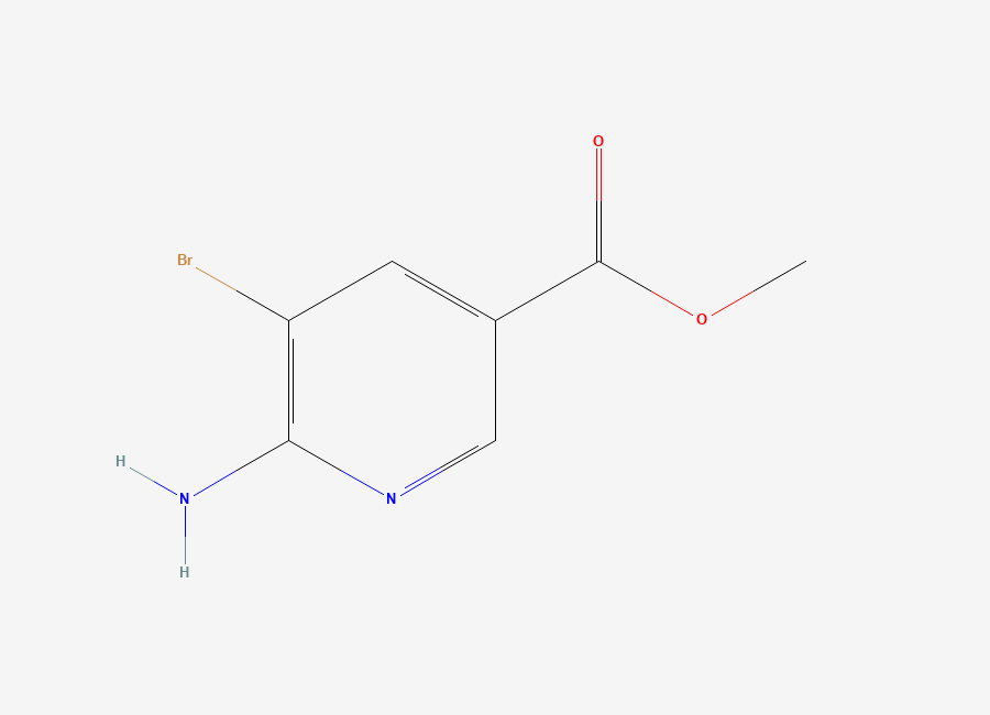 Two-dimensional chemical structure of Methyl 6-amino-5-bromonicotinate