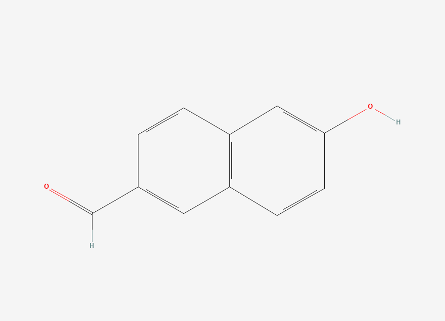 Two-dimensional chemical structure of 6-Hydroxy-2-naphthaldehyde