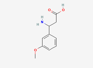 Two-dimensional chemical structure of 3-Amino-3-(3-methoxyphenyl)propanoic acid