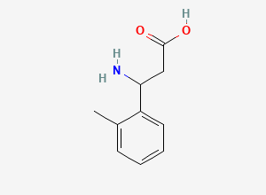 Two-dimensional chemical structure of 3-Amino-3-(2-methylphenyl)propanoic acid