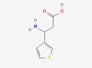 Two-dimensional chemical structure of 3-Amino-3-(3-thienyl)propanoic acid