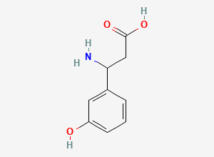Two-dimensional chemical structure of 3-Amino-3-(3-hydroxyphenyl)propanoic acid