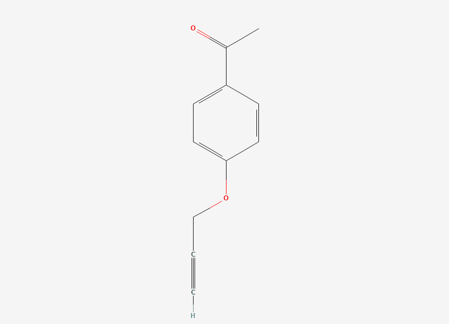Two-dimensional chemical structure of 1-(4-(Prop-2-yn-1-yloxy)phenyl)ethan-1-one