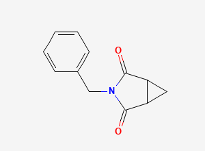 Two-dimensional chemical structure of 3-Benzyl-3-azabicyclo(3.1.0)hexane-2,4-dione