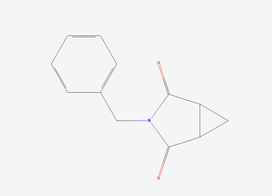 Two-dimensional chemical structure of 3-Benzyl-3-azabicyclo(3.1.0)hexane-2,4-dione