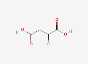 Two-dimensional chemical structure of Chlorosuccinic acid