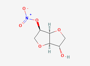 Two-dimensional chemical structure of Isosorbide Mononitrate