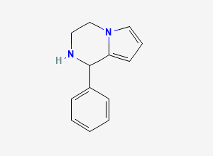 Two-dimensional chemical structure of 1-phenyl-1H,2H,3H,4H-pyrrolo(1,2-a)pyrazine