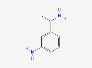 Two-dimensional chemical structure of 3-(1-Aminoethyl)aniline