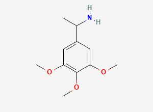 Two-dimensional chemical structure of 1-(3,4,5-Trimethoxyphenyl)ethanamine