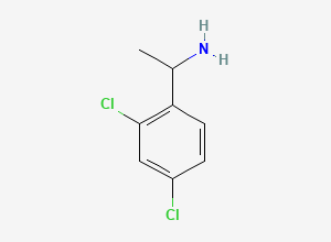 Two-dimensional chemical structure of 1-(2,4-Dichlorophenyl)Ethylamine