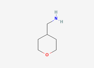 Two-dimensional chemical structure of 4-aminomethyltetrahydropyran, CAS 130290-79-8