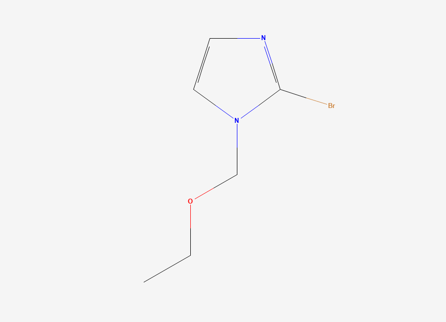 Two-dimensional chemical structure of 2-Bromo-1-ethoxymethylimidazole