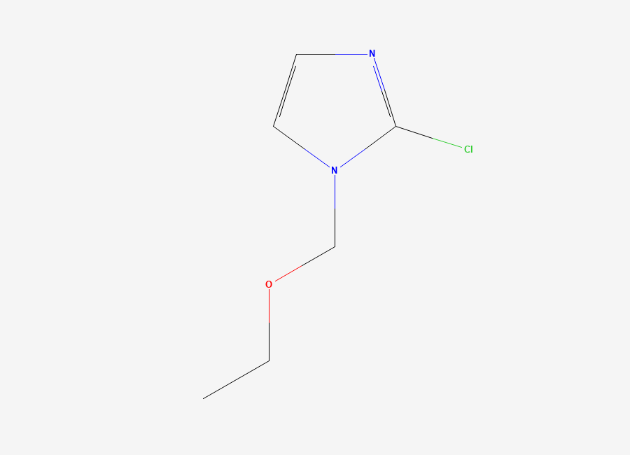 Two-dimensional chemical structure of 2-Chloro-1-ethoxymethylimidazole