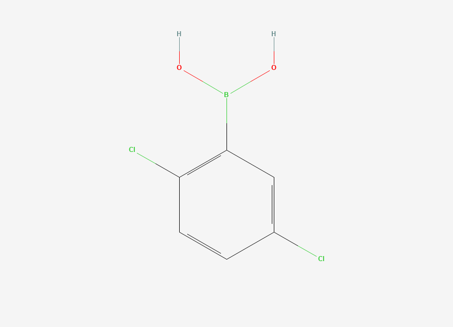 Two-dimensional chemical structure of 2,5-Dichlorobenzeneboronic acid