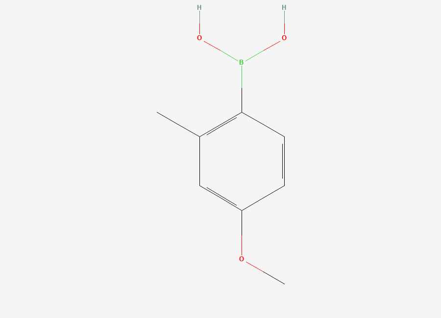 Two-dimensional chemical structure of (4-Methoxy-2-methylphenyl)boronic acid