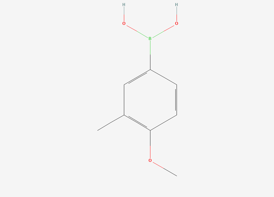 Two-dimensional chemical structure of (4-Methoxy-3-methylphenyl)boronic acid