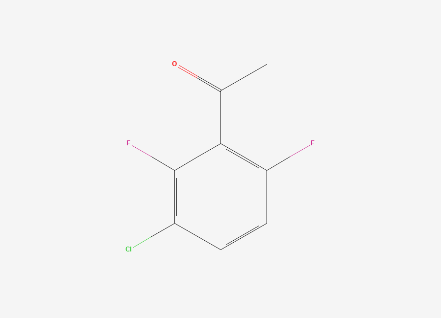 Two-dimensional chemical structure of 3'-Chloro-2',6'-difluoroacetophenone