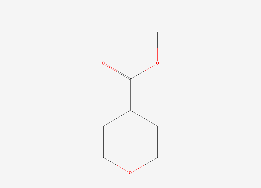 Two-dimensional chemical structure of 2H-Pyran-4-carboxylic acid, tetrahydro-, methyl ester