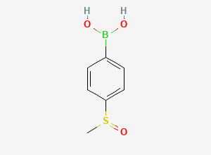 Two-dimensional chemical structure of (4-(Methylsulfinyl)phenyl)boronic acid