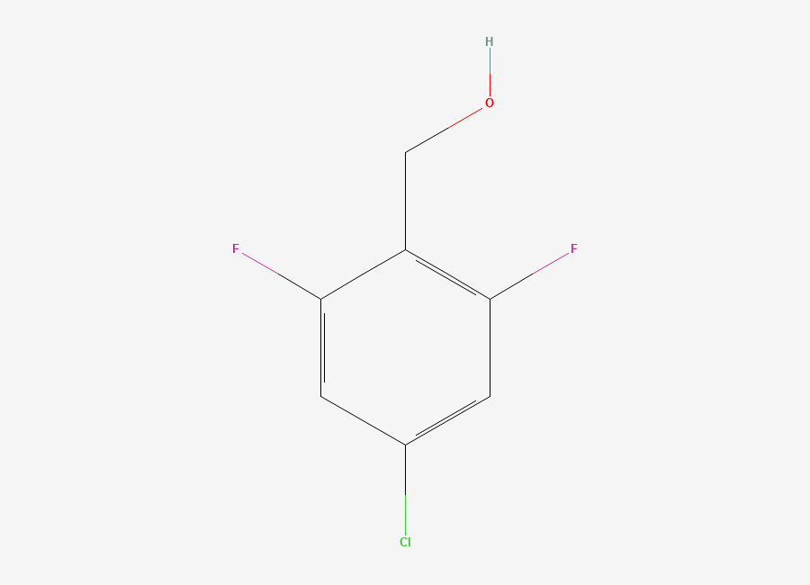 Two-dimensional chemical structure of (4-Chloro-2,6-difluorophenyl)methanol